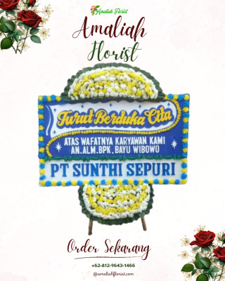 Papan Bunga Duka di Kareo