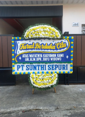 Papan Bunga Duka di Kareo